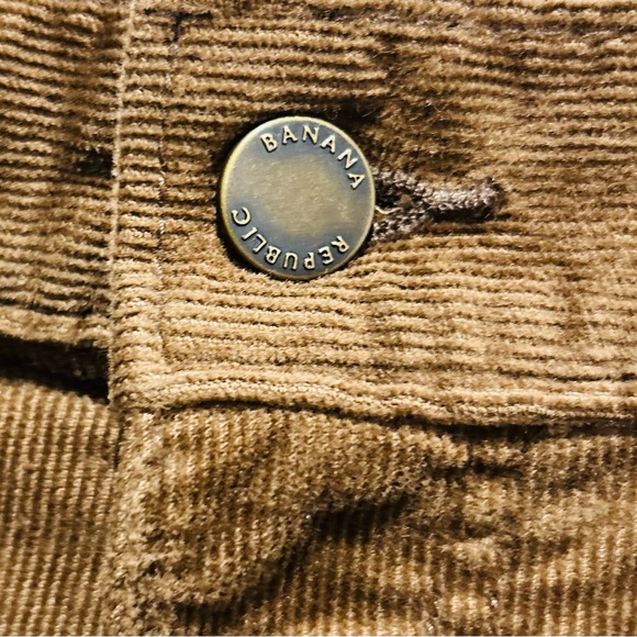 NWT Banana Republic Brown Slim Traveler Cords 35x34 Corduroy Preppy - Picture 4 of 11